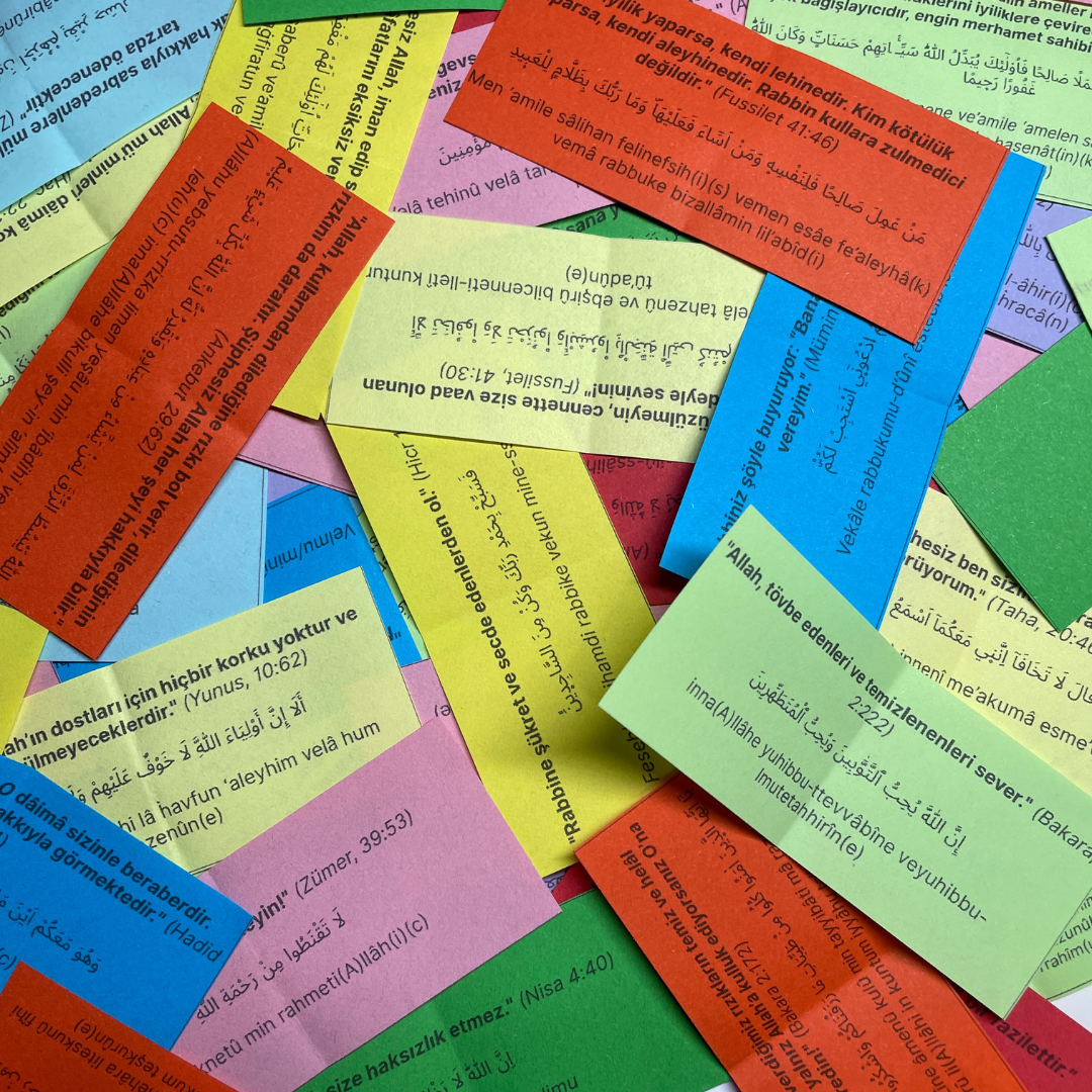 Rahmet Kavanozu - 140 Ayet Kartı - 10 Renk
