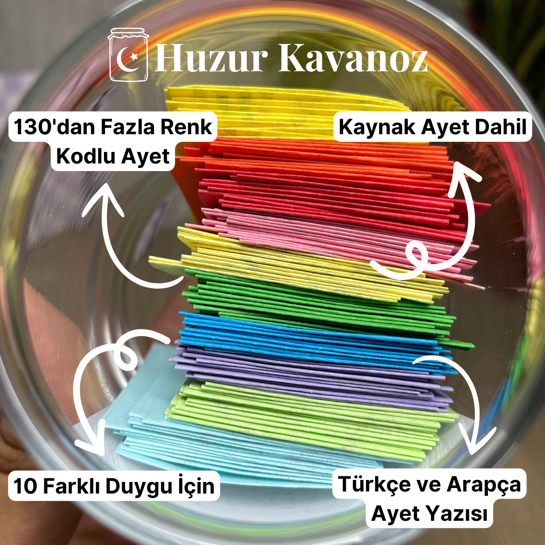 Rahmet Kavanozu - 140 Ayet Kartı - 10 Renk