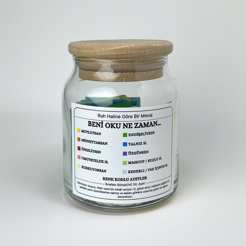 Rahmet Kavanozu - 140 Ayet Kartı - 10 Renk